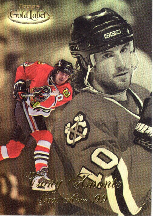 1998-99 Topps Gold Label Hockey. Base cards, Class 1,2,3, black, Goal race. - Picture 26 of 26