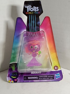 Dreamworks Trolls World Tour ''Mermaid'' Collectible Doll w/ Microphone Toy Figure