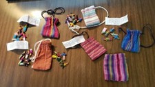 29 WORRY TROUBLE DOLLS HAND MADE W/WOVEN POUCHES GUATAMALAN MEXICAN LOVELY GIFTS