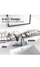 Shower Caddy With Strong, Adhesive Shower Organizer, Hugh Space, Rustproof Hooks