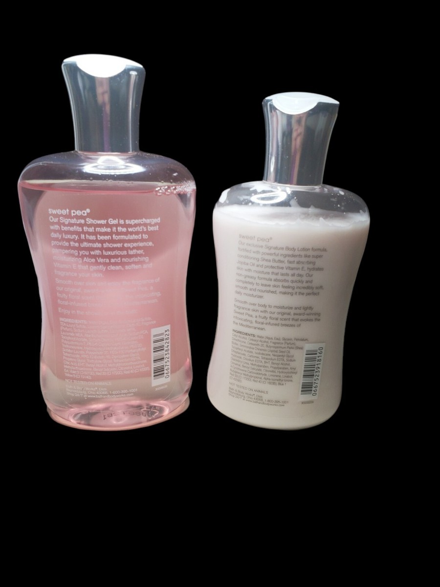 2 Bath & Body Works SWEET PEA Shower Gel & Body Lotion