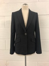 M&s Autograph Essentials Women's Charcoal Grey Blazer Jacket Size 10