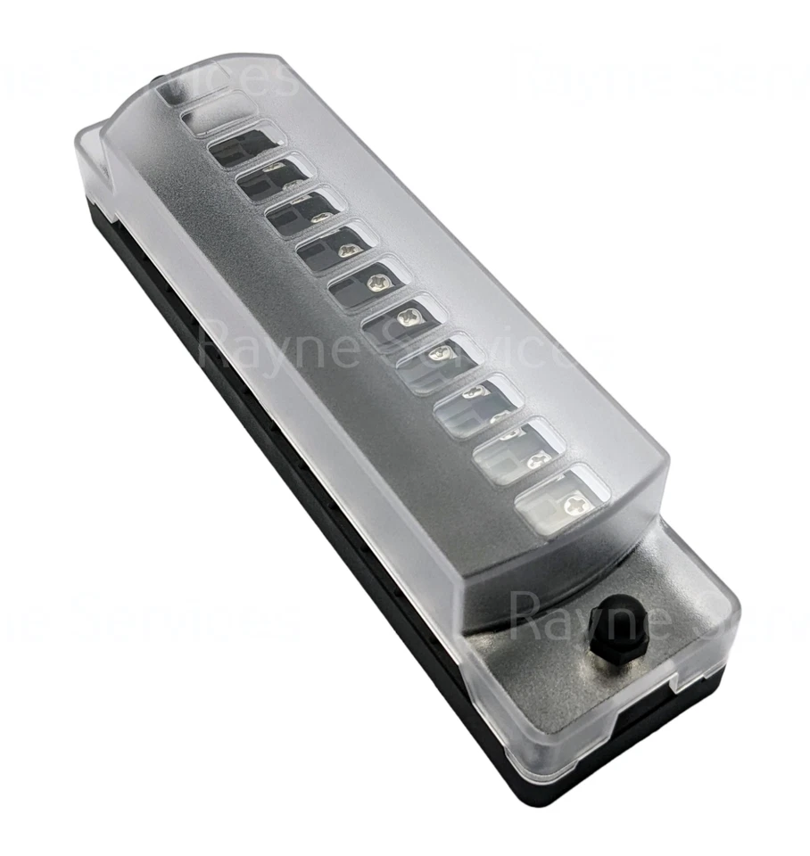 12 Way ATO/ATC Blade Fuse Block with Negative Bus Car/Auto/Solar/Boat 12V-48V - Image 2 of 4