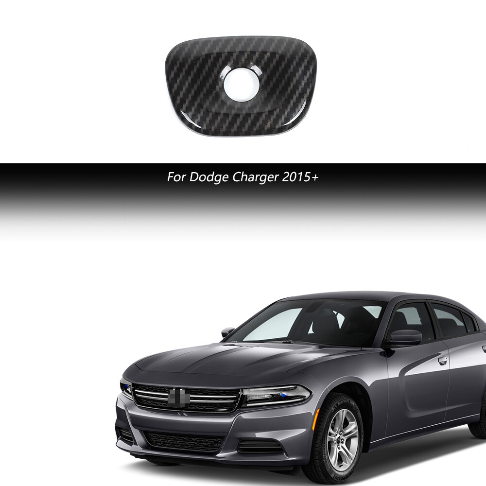 Rear Tailgate Camera Trim Cover for Dodge Charger 2015+ Carbon Fiber Accessories