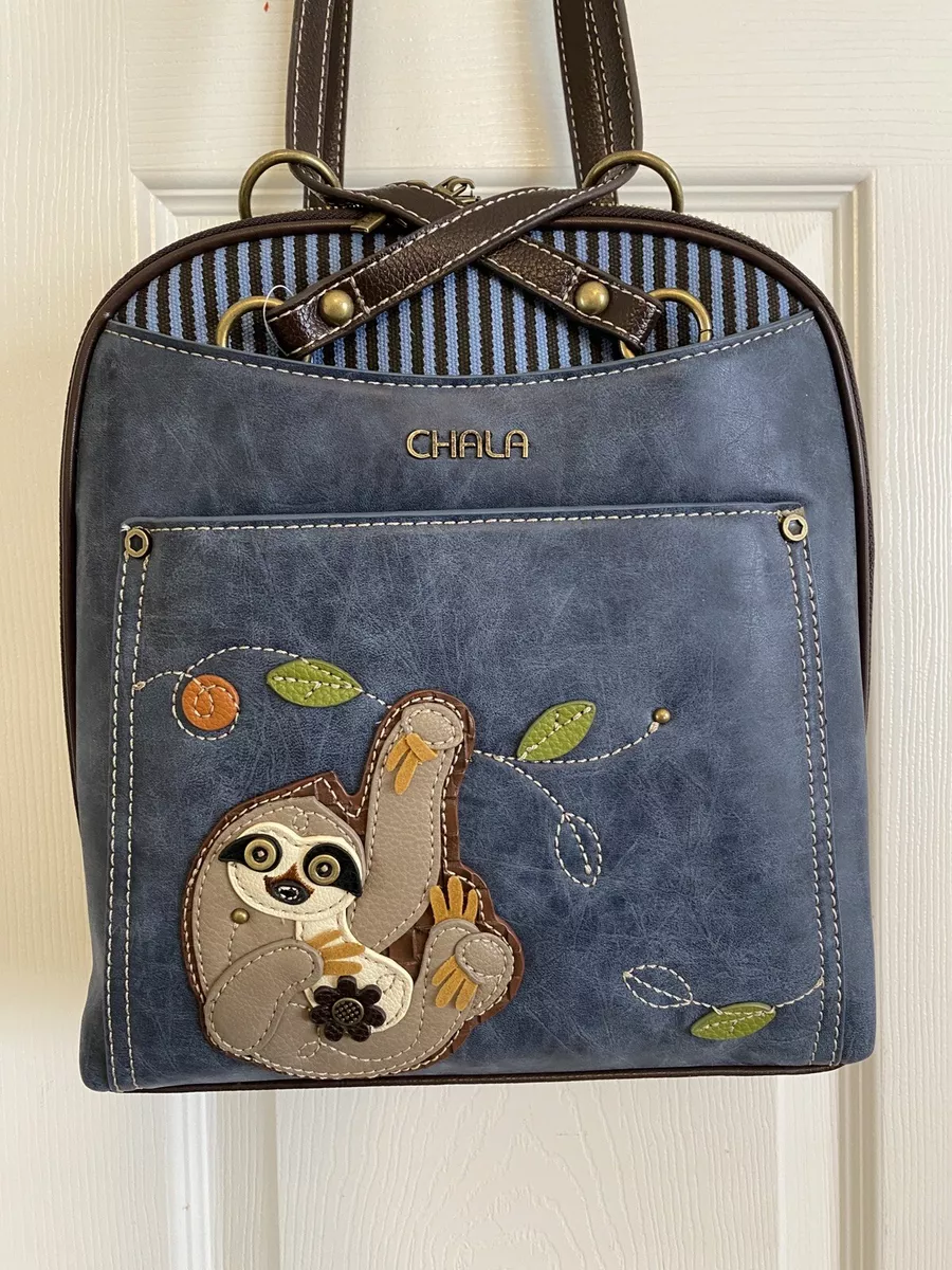 NEW LISTING CHALA SLOTH CONVERTIBLE BACKPACK PURSE Roomy
