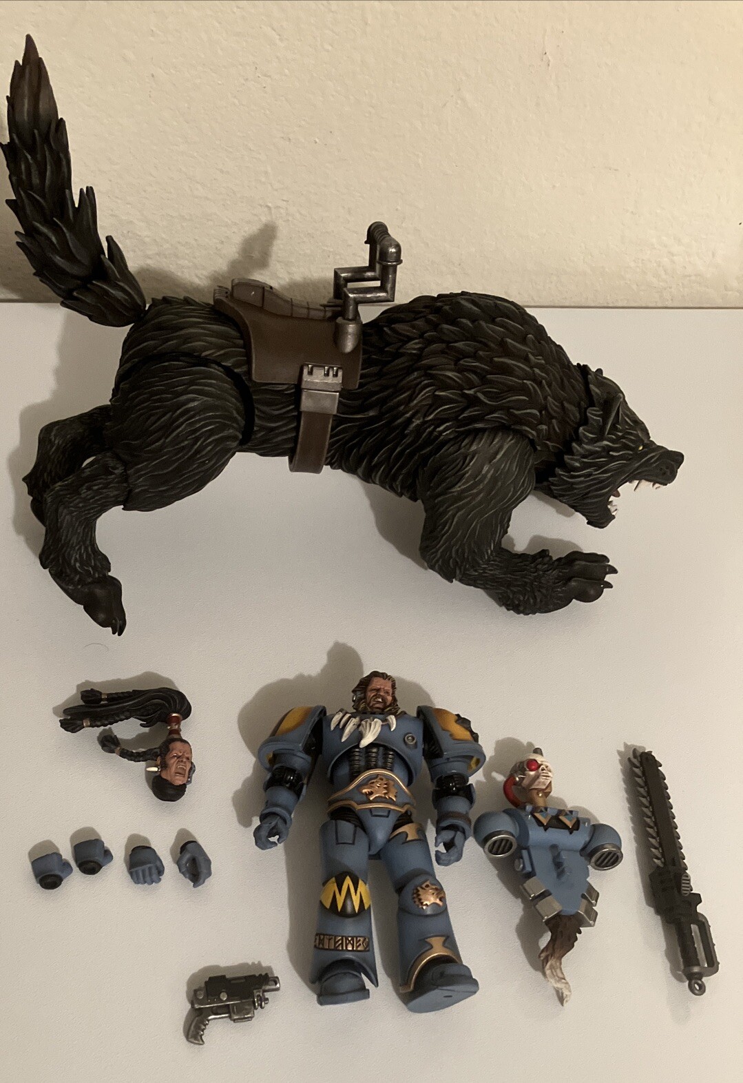 Joytoy Warhammer Space Wolves Ragnar Blackmane Head Thunderwolf Cavalry