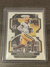 2021 Panini Prizm Amari Rodgers Rookie Card Base Green Bay Packers #405. rookie card picture