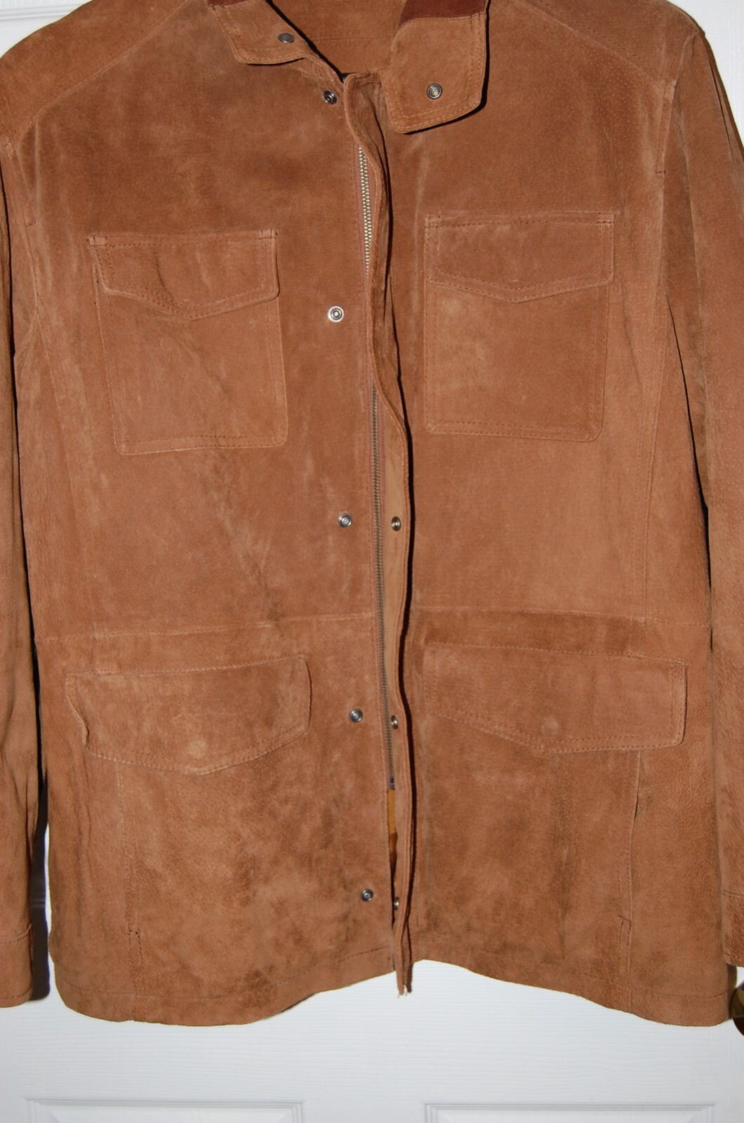 ROUNDTREE & YORKE Size Large Suede Mens Field Jacket image 4