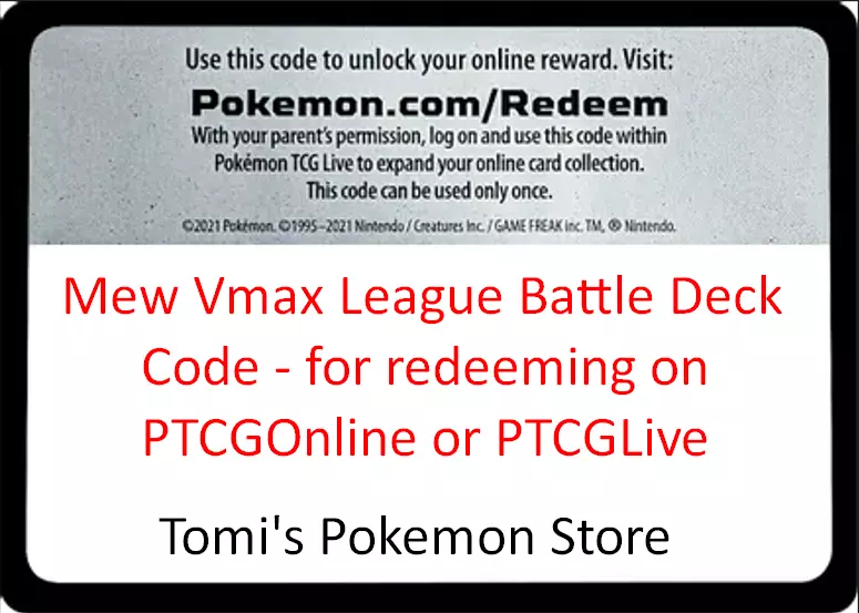 Pokemon TCG: Mew VMAX League Battle Deck