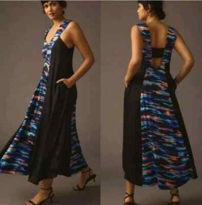 Anthropologie Maeve Black V-Neck Maxi Dress Size 10 Pockets Viscose Vacation | eBay Anthropologie Maeve Black V-Neck Maxi Dress Size 10 Pockets Viscose Vacation | eBay