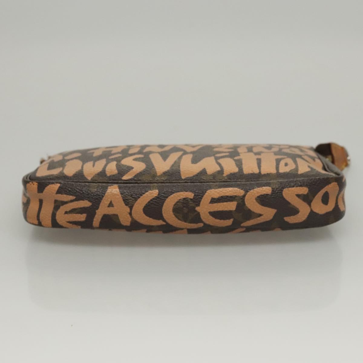 LOUIS VUITTON Monogram Graffiti Pochette Accessoires Orange