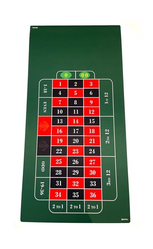 Roulette Table Mat for Casino Home Game Nights- Deluxe Vegas Roulette Table 3... - Picture 2 of 9