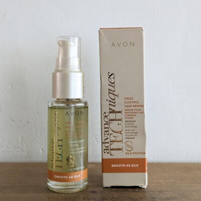 Avon Advanced Techniques Smooth As Silk Anti Frizz Haarserum 30ml eingestellt