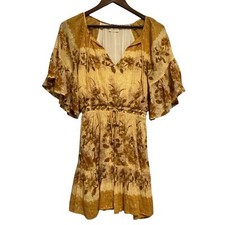 Spell & The Gypsy Collective Women's XS Coco Lei Flutter Sleeve Play Dress