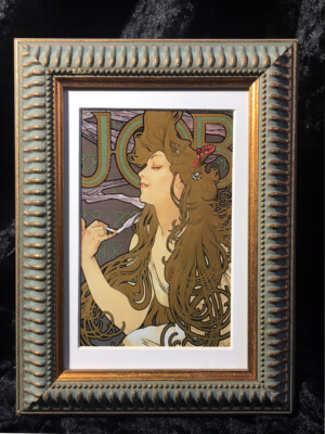 Alphonse Mucha Art Nouveau Beautiful JOB Cigarrette Advertisment Art Print