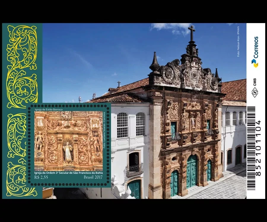 Igreja estilo barroco 2017 Brasil arquitetura архитектура tintas metálicas douradas - Imagem 3 de 3