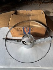 Nos Steering Wheel Horn Ring Chrome For 1955-1956 Desoto Firedome Part 1616766