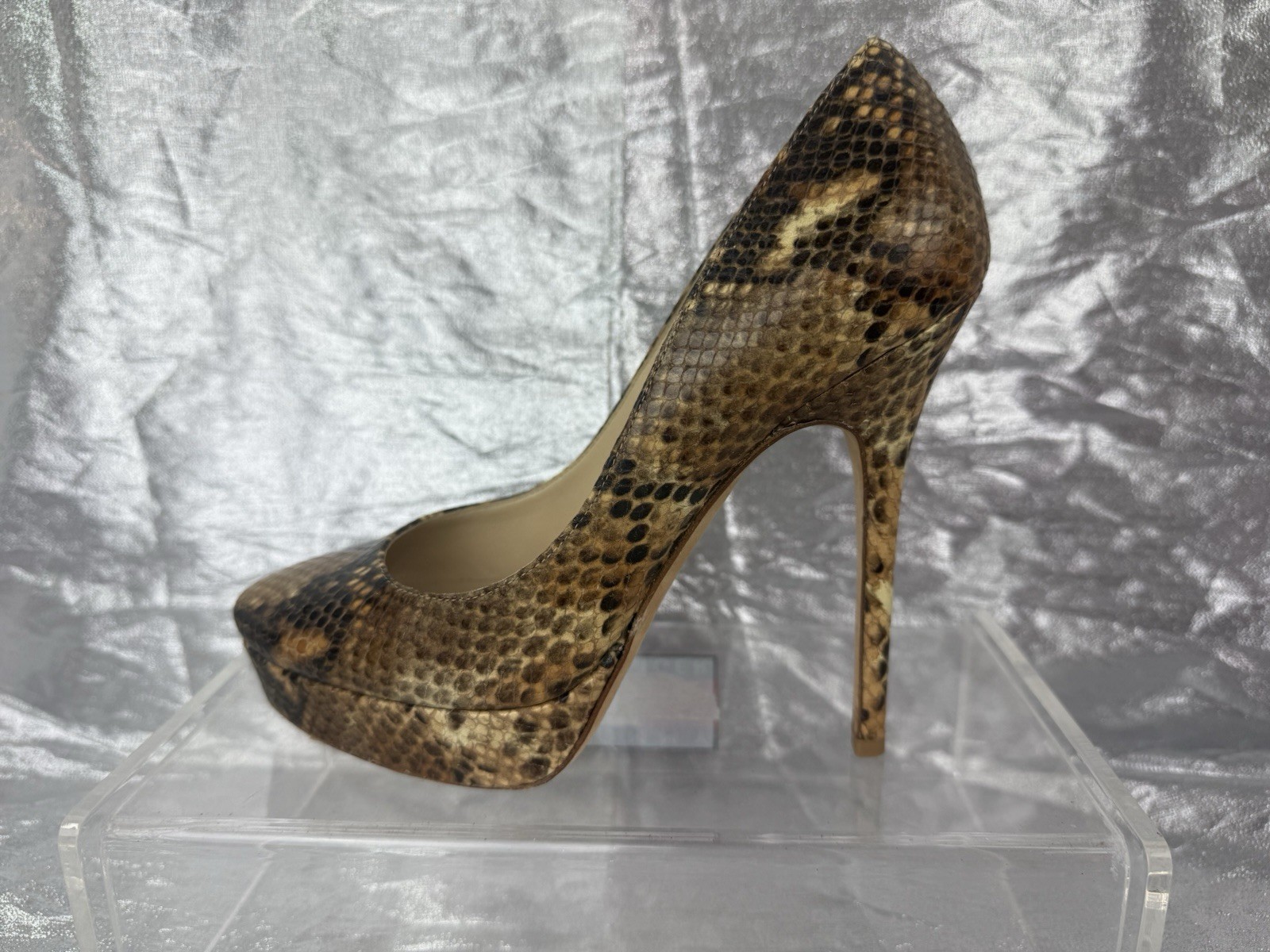 Jimmy Choo Cosmic Python Embossed Platform Pumps … - image 5