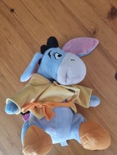 Plüsch Esel Eeyore DISNEY NICOTOY sprudelt gelben Bademantel 25 cm