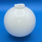 Antique Vintage Milk Glass White Weathervane Lightning Rod Globe Ball 4"