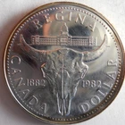 1982 CANADA DOLLAR - AU/UNC - PROOF  - Excellent SILVER Coin - Lot #M26