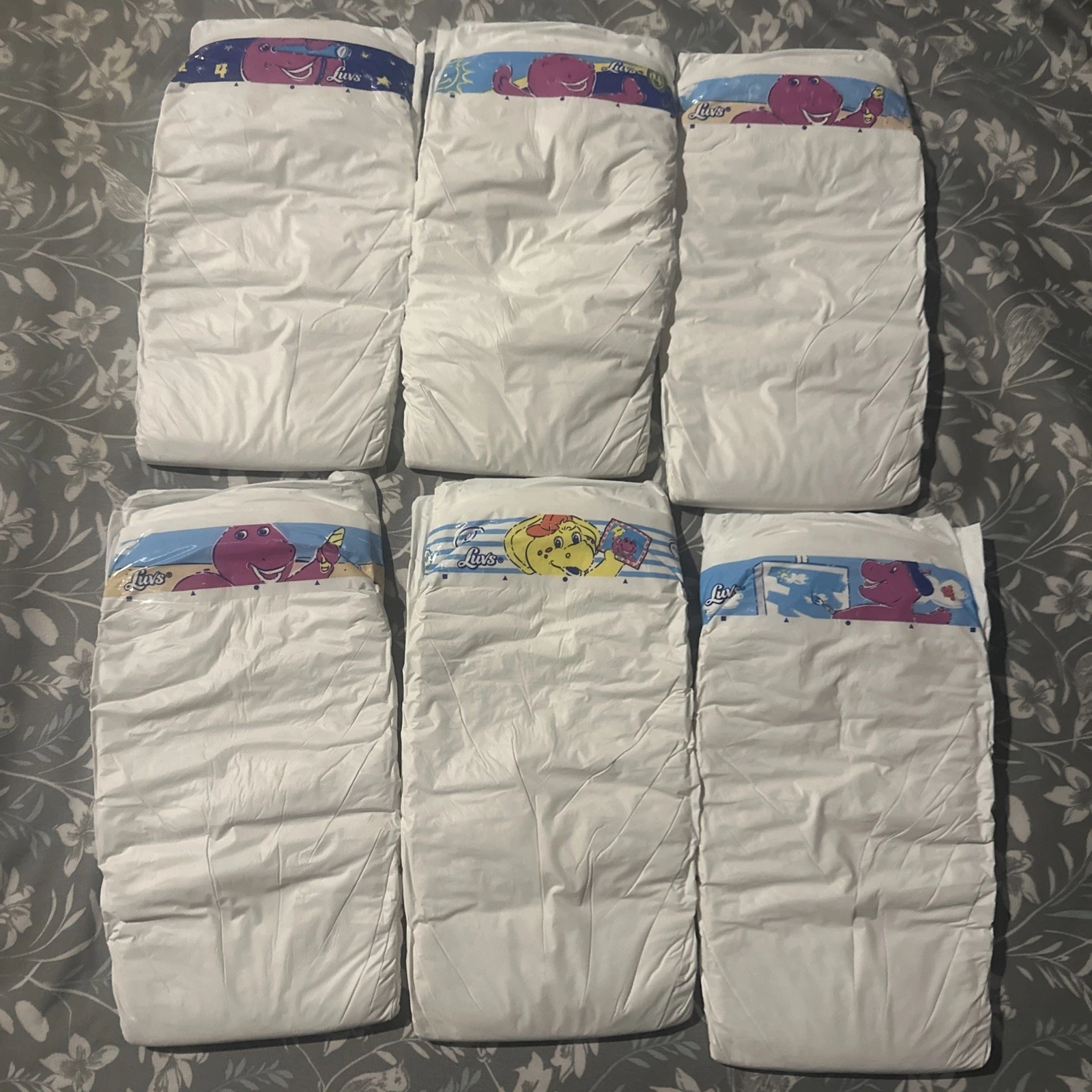 6 Large Luvs Vintage Plastic Diapers From 2000
Opens in a new window or tab