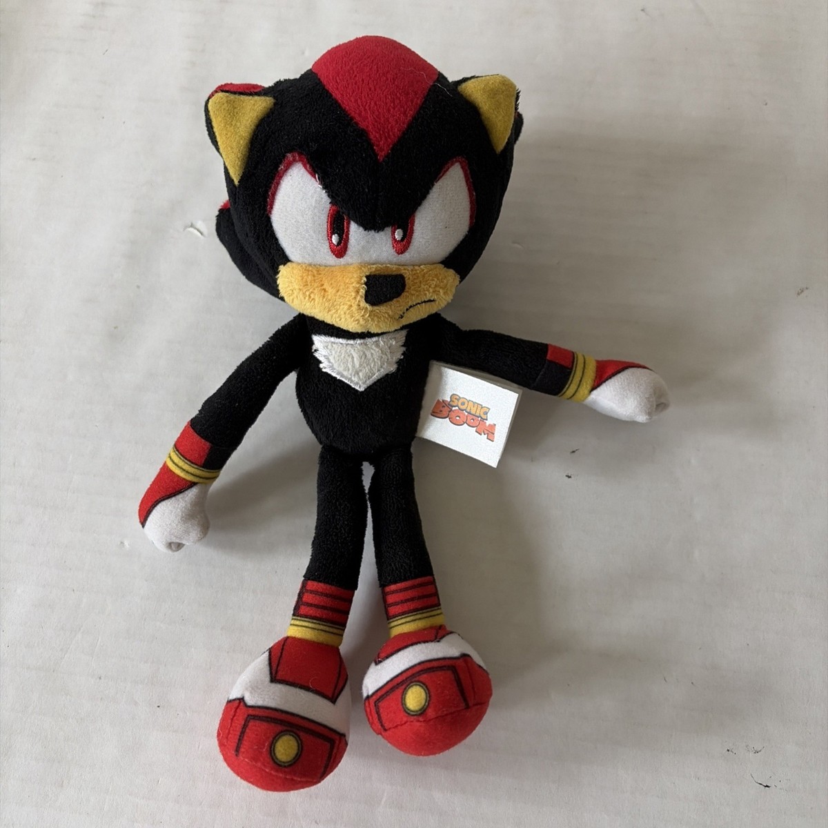 Sonic Boom Shadow the Hedgehog Plush Toy Tomy VERY RARE Sock Pattern Sega