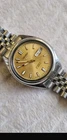 Vintage Seiko 5 Automatic 21 Jewels Japan Made Gold Dial Men's Watch 7S26-0430