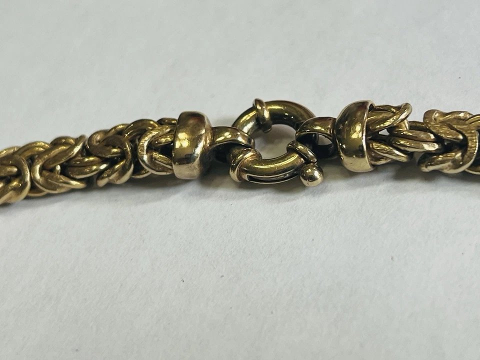 Veronese Gold Plated Sterling Silver 7mm Necklace 18” Long 35.8 Grams — 第 4/4 张图片