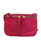 Borsa donna Fossil rosa 100% pelle a tracolla