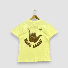 Vintage 80s Hawaii Hang Loose T-Shirt Shaka Surf Crewneck Tee Size M