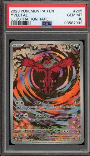 Pokemon Yveltal Paradox Rift Illustration Rare #205 PSA 10 Gem Mint