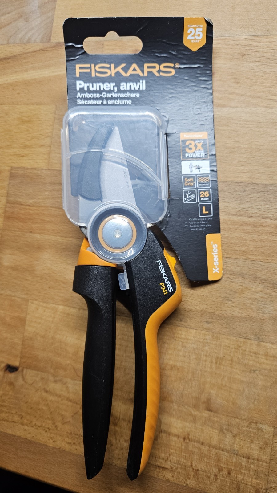 Fiskars Amboss-Gartenschere P941 PowerGear Xseries