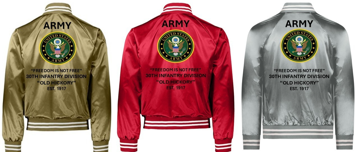 ARMY*31ST INFANTRY DIVISION* DIXIE * SATIN JACKET*ARMY OFFICIAL
