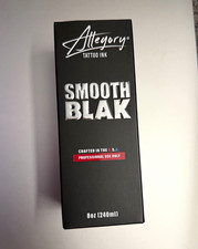 Allegory Smooth Blak Black Tattoo Ink 8 oz 240 ml Professional Use Only