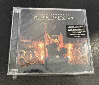 SEALED Black Symphony Within Temptation CD / DVD 2008 Roadrunner Records USA