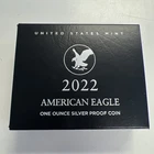 2022-W American Silver Eagle 1oz. $1 - Proof / w/Box & COA / Nice! - No Reserve!