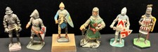 Vintage Lead, Hand-Painted Medieval Knights Toy Soldiers - Group of 6