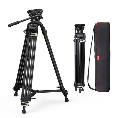 SmallRig AD-01 73in Video Tripod Fluid Head Quick Release