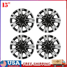 15 Set Of 4 Wheel Covers Snap On Hubcaps Full Hub Caps Fit R15 Tire Steel Rim 15 Set Of 4 Wheel Covers Snap On Hubcaps Full Hub Caps Fit R15 Tire Steel Rim