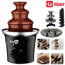 Electric Chocolate Fountain Stainless Steel Melting Heating Fondue DIY Machine
