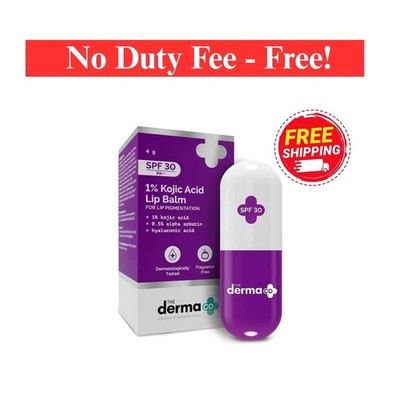 The Derma Co 1% Kojic Acid Lip Balm With SPF 30 PA++ 4g | Free Delivery