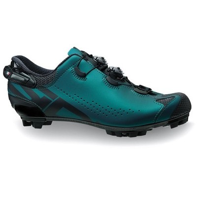 Sidi Tiger 2S SRS Gr. 43 MTB Schuhe Gravel - Deep Teal/Black FULL CARBON SOHLE