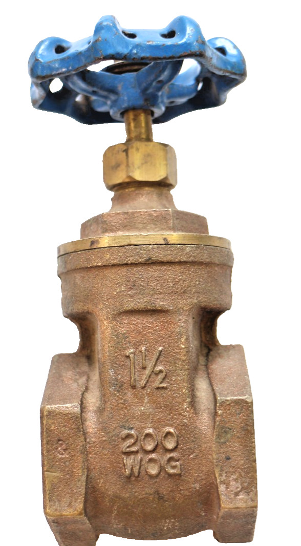 NIBCO 1 1/2" 200 WOG Brass TI-8 Full Port Threaded Gate Valve