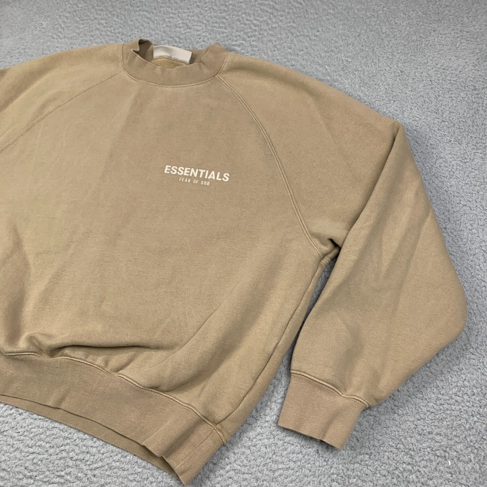 Fear of God Essentials Crewneck Sweatshirt Mens Size Small Tan thumbnail 8