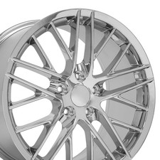 18x8.5 19x10 Chrome 5402 5404 Wheels Set Fit Base C6 Corvette Zr1