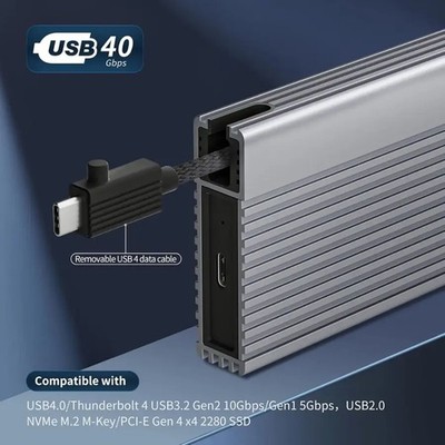 Zike-Z666 USB4 40Gbps M.2 NVMe SSD Enclosure, ZikeDrive, ASM2464PD Zike-Z666 USB4 40Gbps M.2 NVMe SSD Enclosure, ZikeDrive, ASM2464PD