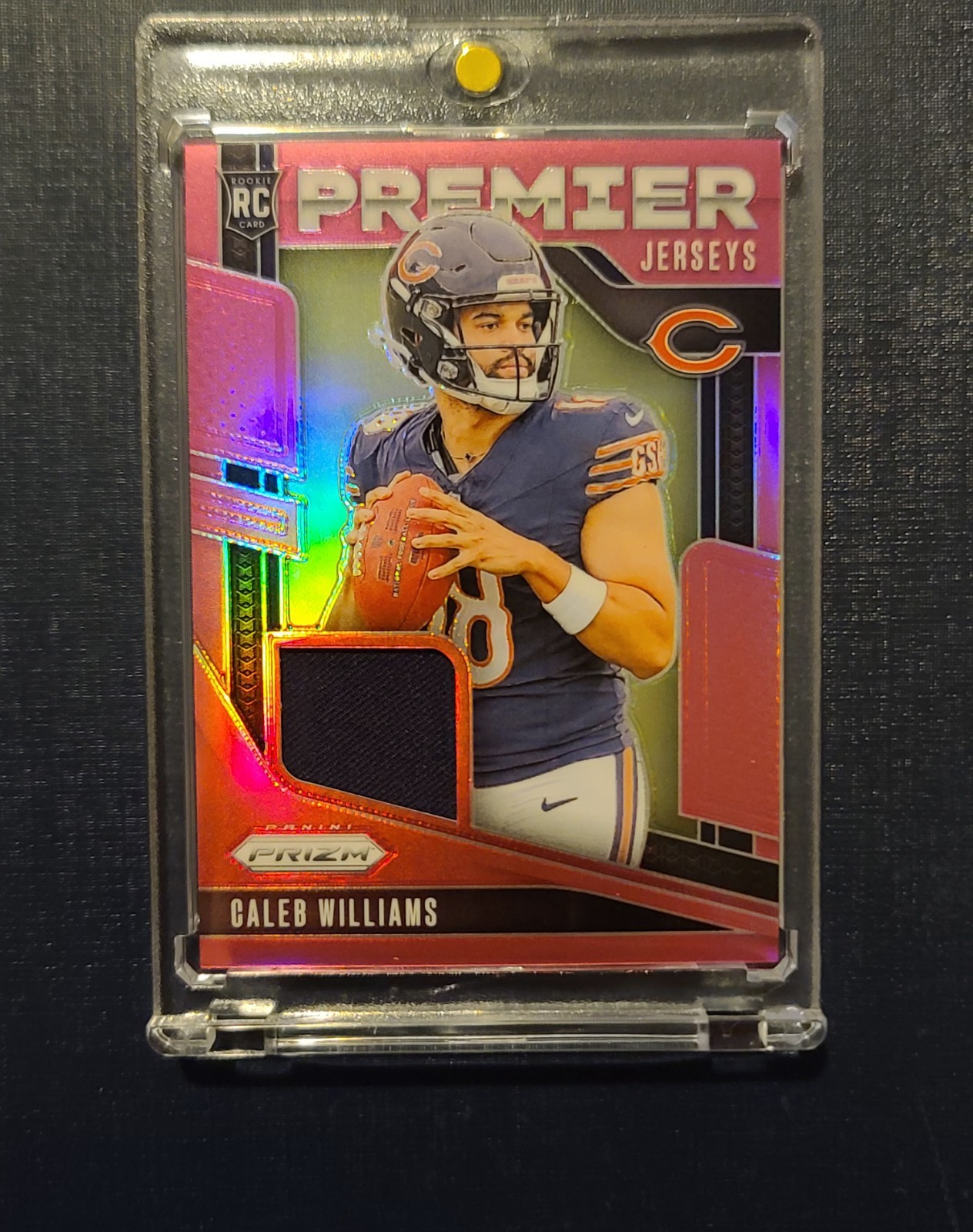 2024 Panini Prizm - Premier Jerseys Caleb Williams #PJ-CWS Pink Prizm (MEM, RC)