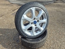 FORD FIESTA MK7 7 SPOKE TITANIUM 16 INCH ALLOY WHEEL 195 45 16 TYRE