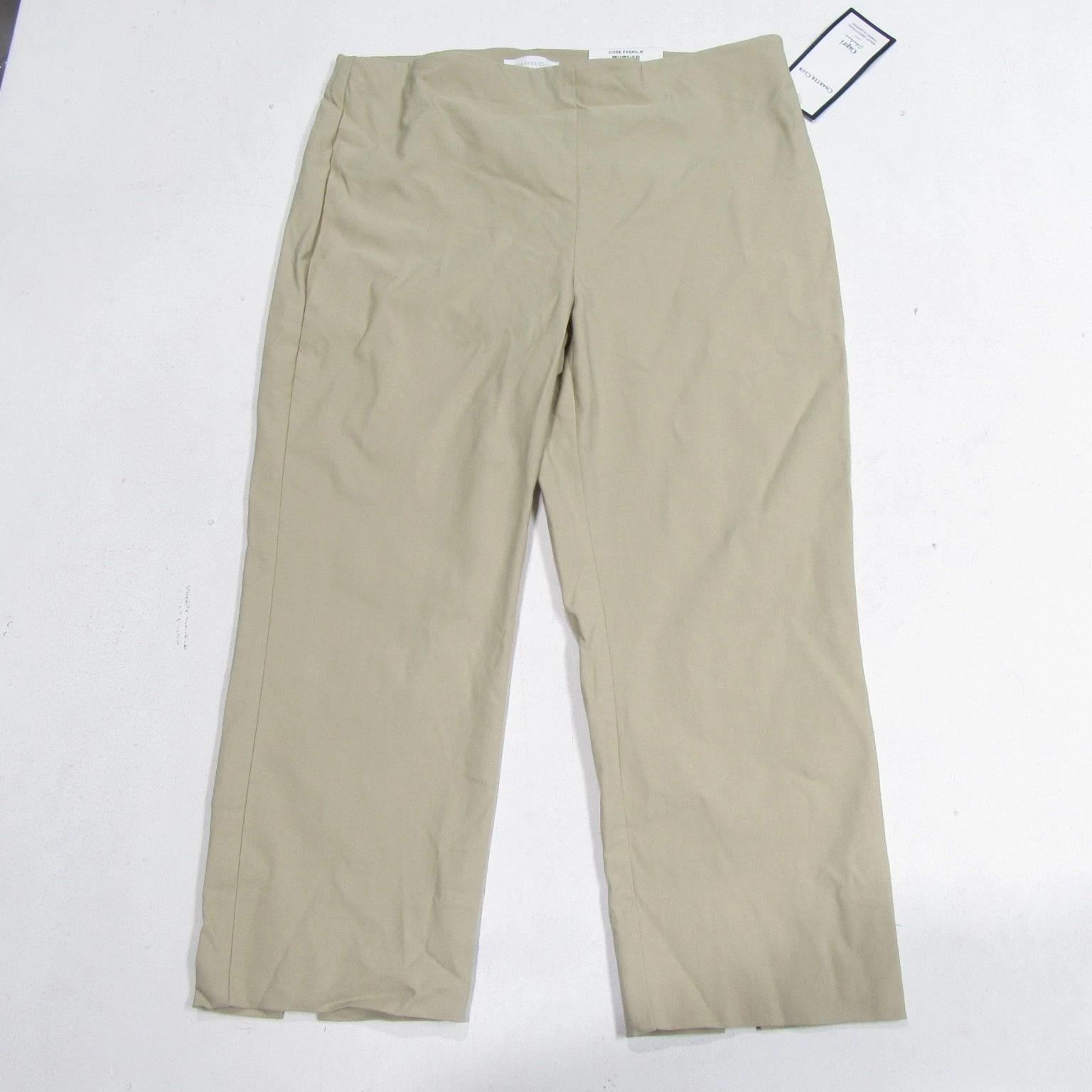 Charter Club Womens Pull-On Capri Chelsea Tummy Slimming Pants Petite Size 10P